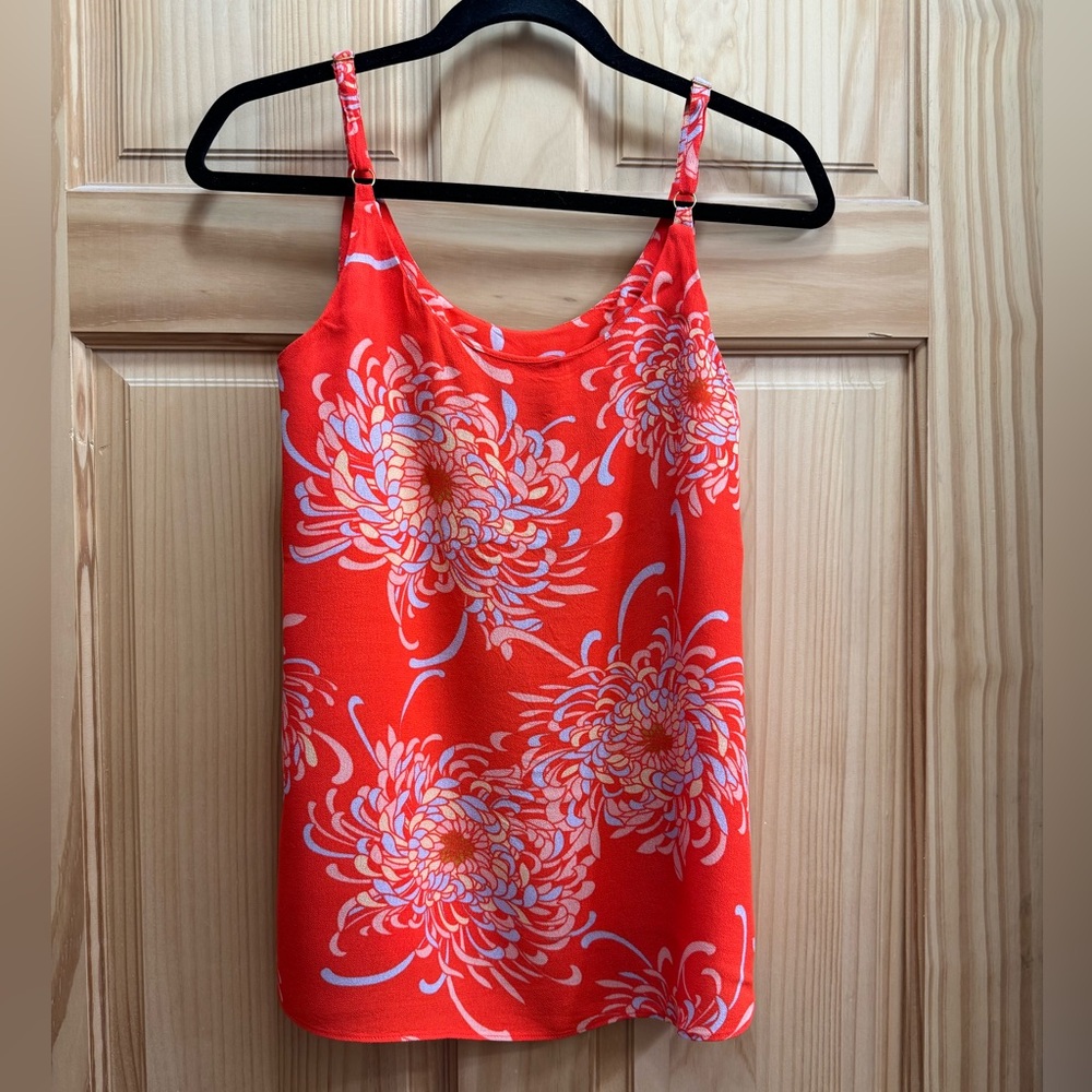 CAbi Orange Sleeveless Top